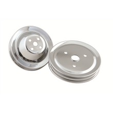 Load image into Gallery viewer, Chrome-Pulley-Set---Two-Groove-Upper--Lower-Pulleys