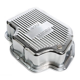 Trans-Dapt 9106 CHROME STEEL EXTRA CAPACITY TRANSMISSION PAN; FINNED; GM TURBO 400