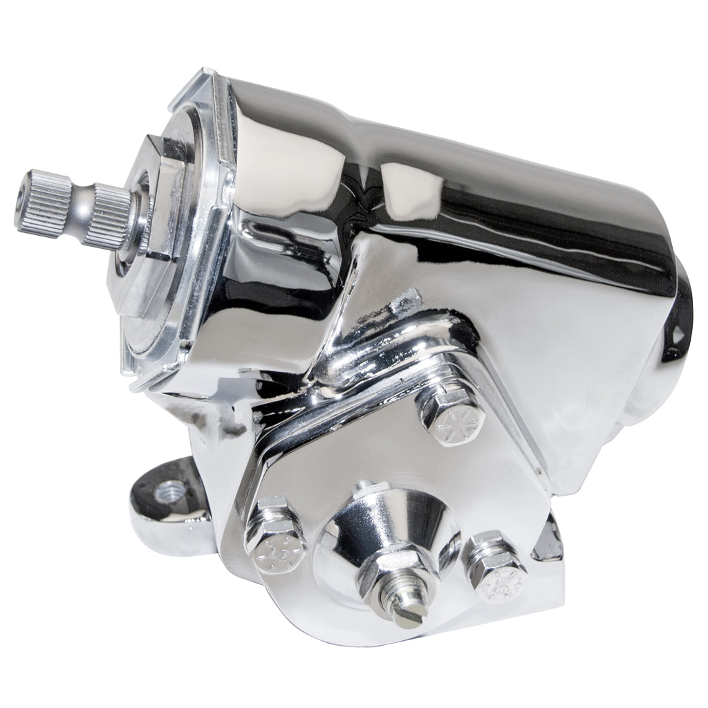 Chrome-T-Bucket-Style-Steering-Box---Reversed