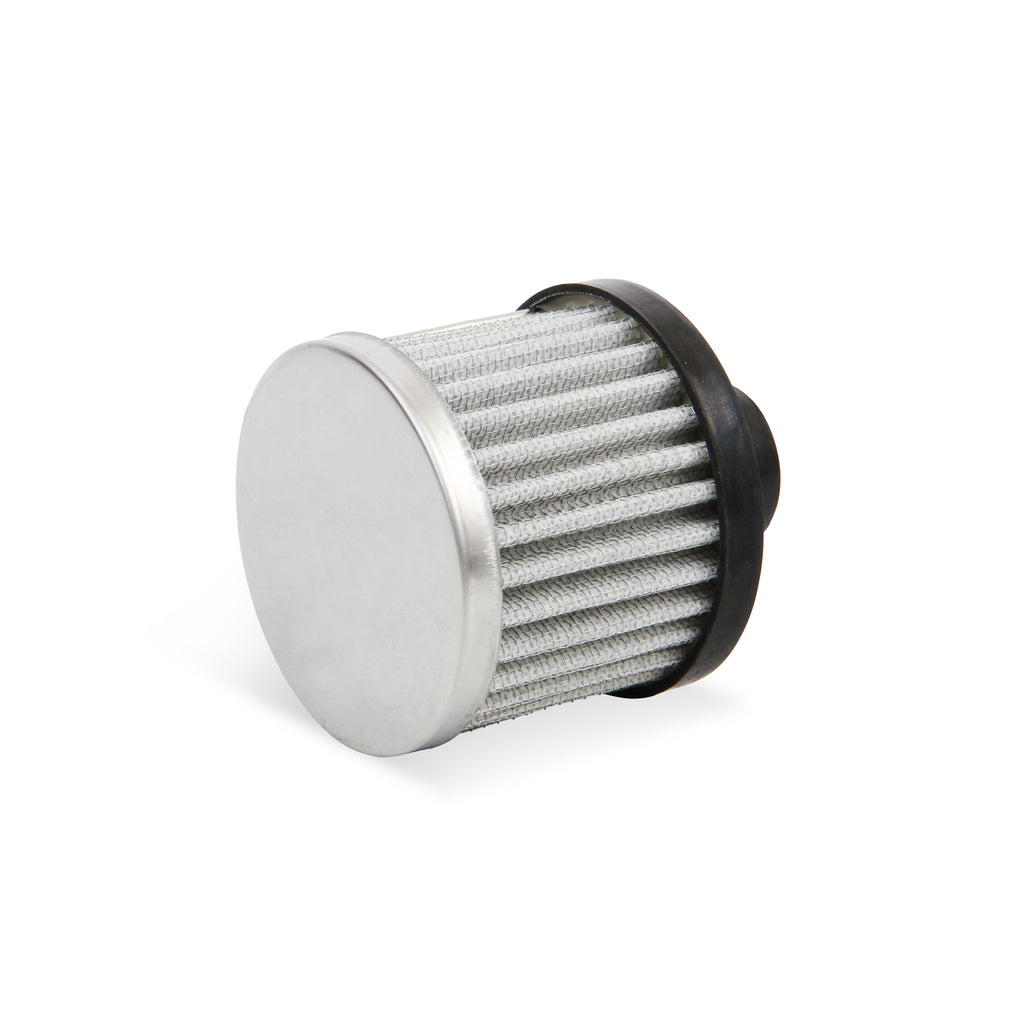 Chrome-Valve-Cover-Breather---Push-On-Style-Open-Element