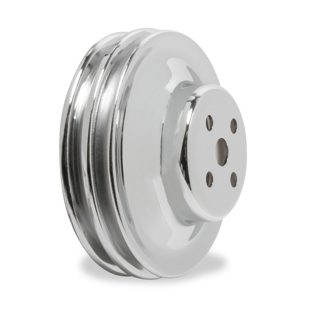 Chrome-Water-Pump-Pulley---Double-Groove