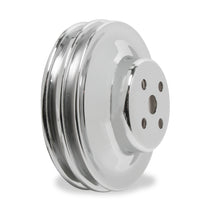 Load image into Gallery viewer, Chrome-Water-Pump-Pulley---Double-Groove