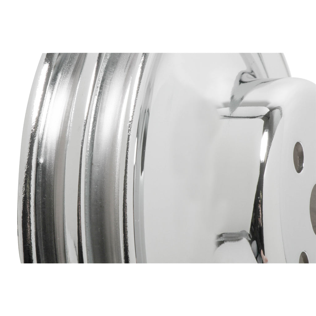 Chrome-Water-Pump-Pulley---Double-Groove