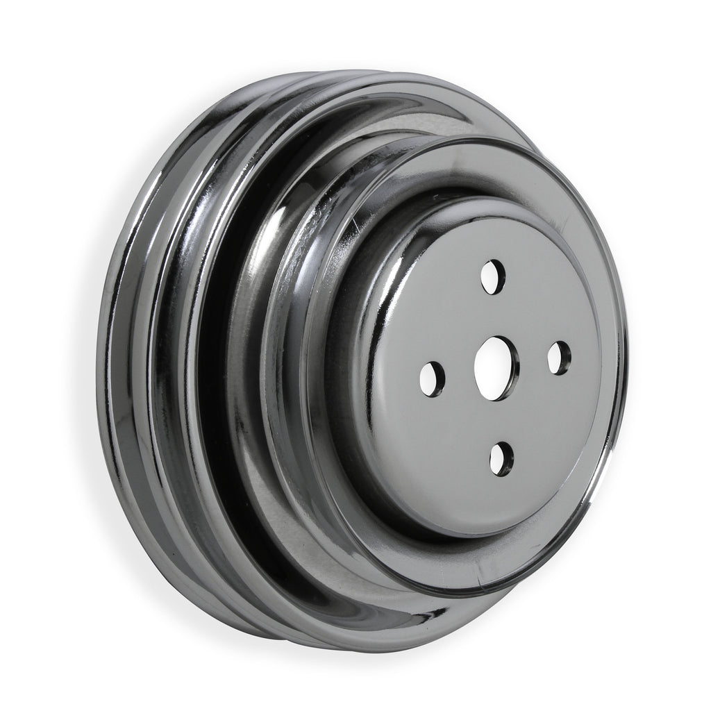 Chrome-Water-Pump-Pulley---Triple-Groove