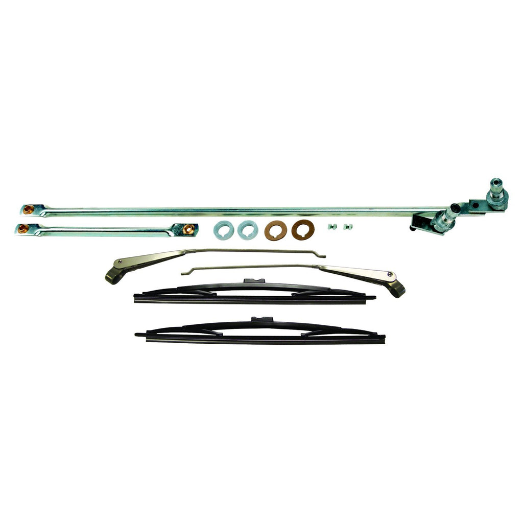 Chrome-Wiper-Linkage-Master-Kit,-Left--Right;-Includes-2-Arms--2-Blades