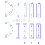King Engine Bearings MB4074SI0.25 MAIN BEARING SET For CHRYSLER 2.7L