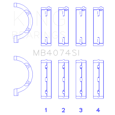 Chrysler-2.7L-(Size-1.0Mm)-Main-Bearing-Set