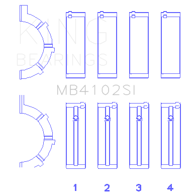 Chrysler-226-(3.7L)-(Size-0.50Mm)-Main-Bearing-Set