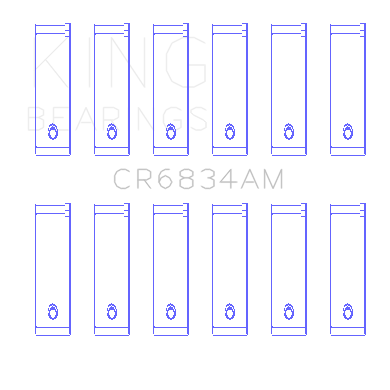 Chrysler-3.33.8-V6-.002-OsOd-(Size-0.50Mm)-Connecting-Rod-Bearing-Set