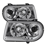 SPYDER 5009142 Projector Headlights - LED Halo - Chrome