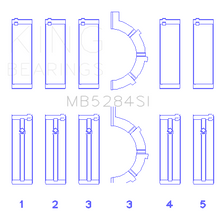 Load image into Gallery viewer, ChryslerJeep-287Ci-4.7L-(Size-0.25Mm)-Main-Bearing-Set