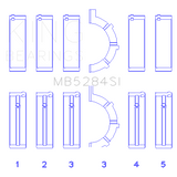King Engine Bearings MB5284SI0.25 MAIN BEARING SET For CHRYSLER / JEEP 287CI 4.7L