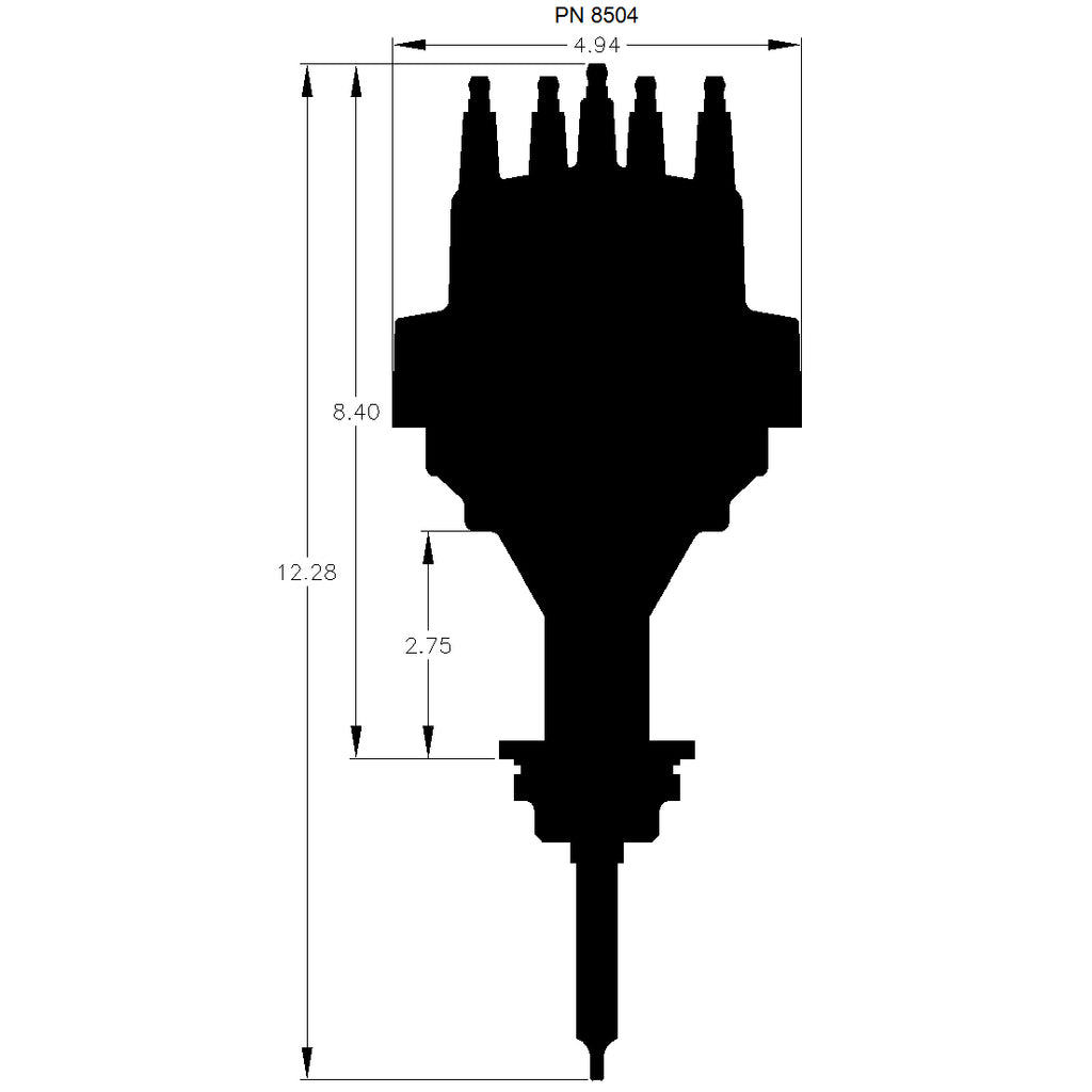 Chrysler,-318,-340,-360,-E-Curve-Distributor