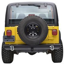 Load image into Gallery viewer, Classic-Rear-Bumper-W-D-Ringss--2-Inch-Receiver-Black