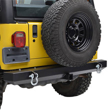 Load image into Gallery viewer, Classic-Rear-Bumper-W-D-Ringss--2-Inch-Receiver-Black