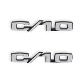 Holley 04-580  Classic Trucks C/K Fender Badge Pair - C/10
