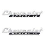 Holley 04-563  Classic Trucks C/K Fender Badge Pair - Chevrolet Apache 10
