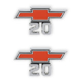 Holley 04-575  Classic Trucks C/K Fender Badge Pair - Chevy 20
