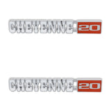 Holley 04-593  Classic Trucks C/K Fender Badge Pair - Cheyenne 20