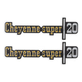 Holley 04-542  Classic Trucks C/K Fender Badge Pair - Cheyenne Super 20