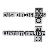 Holley 04-552  Classic Trucks C/K Fender Badge Pair - Custom Deluxe 30