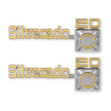 Holley 04-545  Classic Trucks C/K Fender Badge Pair - Silverado C20