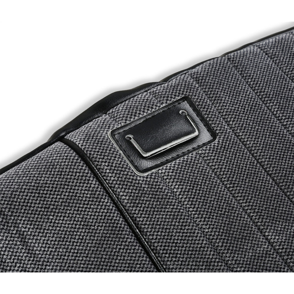 Classic-Trucks-CK-Seat-Upholstery-Kit---Deluxe-Pleat-ClothVinyl---BlackSilver