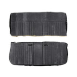Holley 05-320  Classic Trucks C/K Seat Upholstery Kit - Deluxe Pleat Cloth/Vinyl - Black/Silver