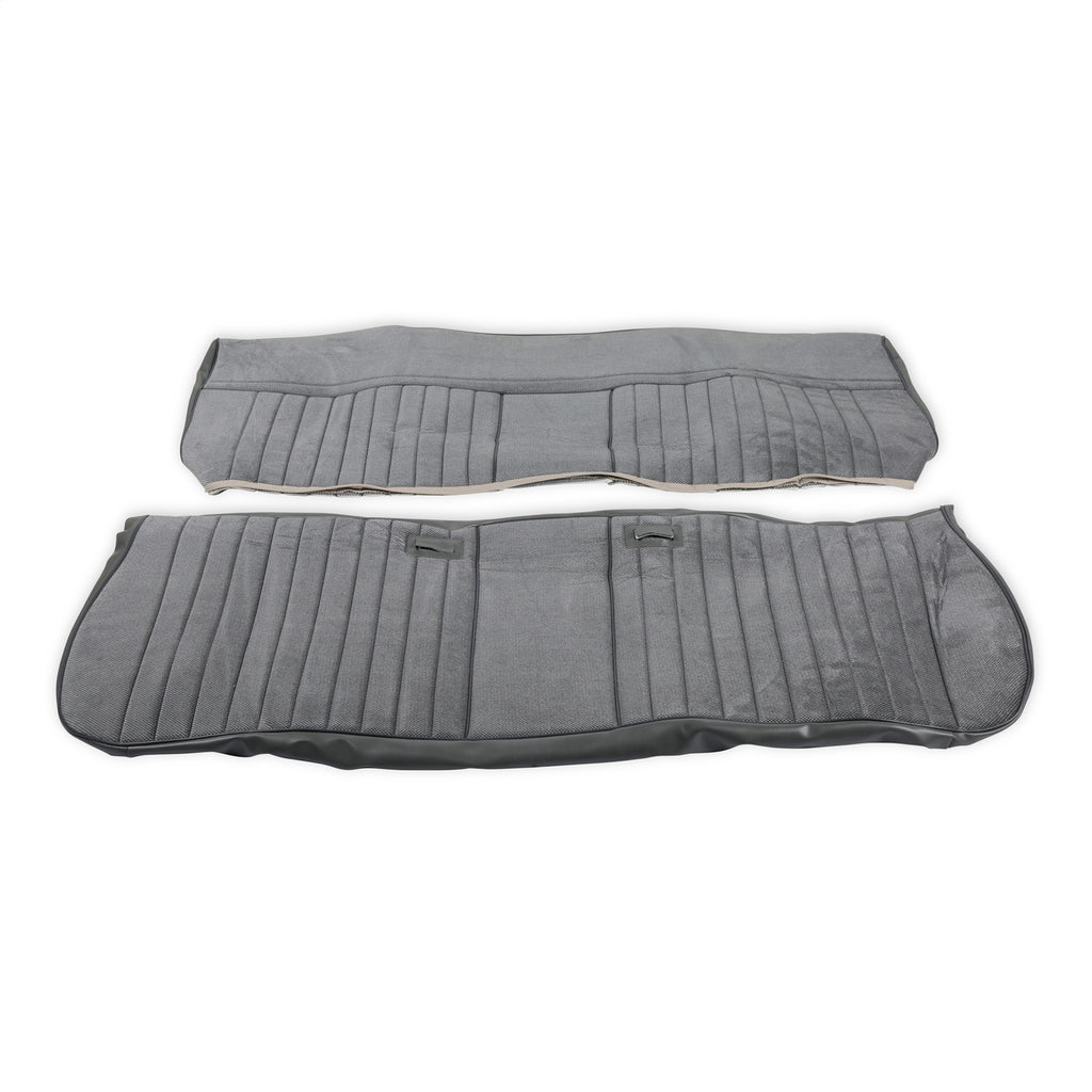 Classic-Trucks-CK-Seat-Upholstery-Kit---Deluxe-Pleat-ClothVinyl---GreyCharcoal
