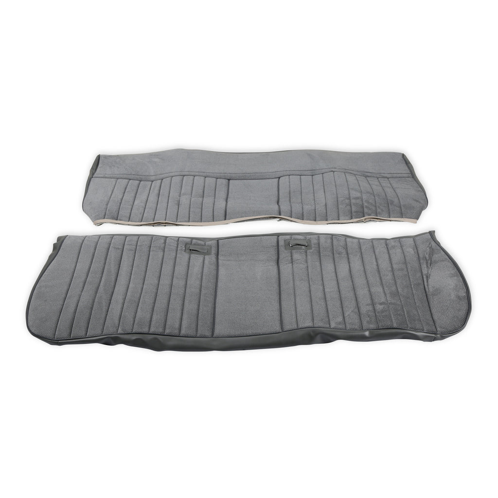 Classic-Trucks-CK-Seat-Upholstery-Kit---Deluxe-Pleat-ClothVinyl---GreyCharcoal