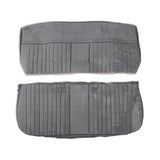Holley 05-324  Classic Trucks C/K Seat Upholstery Kit - Deluxe Pleat Cloth/Vinyl - Grey/Charcoal