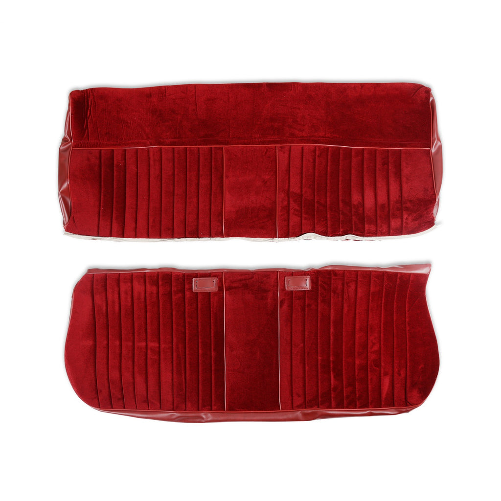 Classic-Trucks-CK-Seat-Upholstery-Kit---Deluxe-Pleat-ClothVinyl---MaroonBurgundy