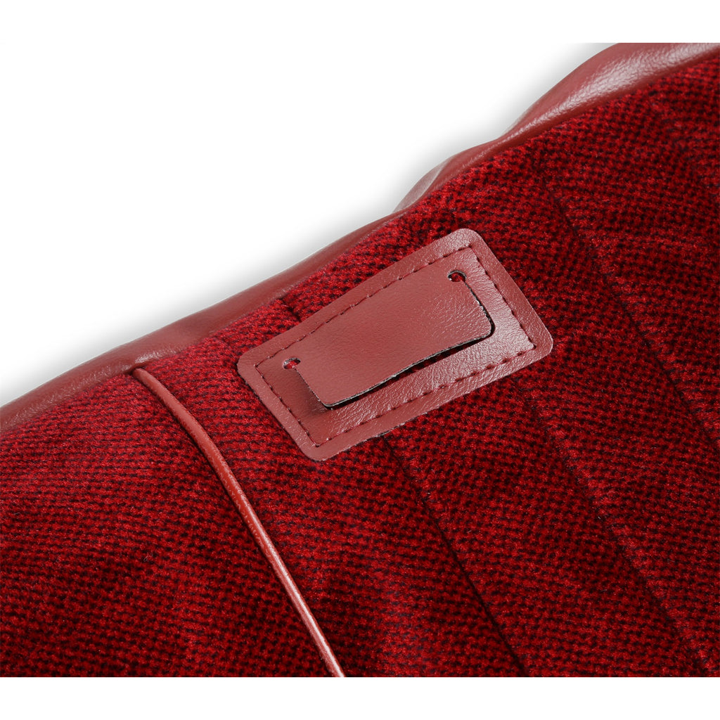 Classic-Trucks-CK-Seat-Upholstery-Kit---Deluxe-Pleat-ClothVinyl---MaroonBurgundy