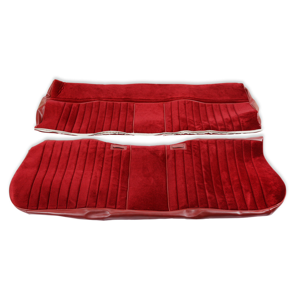 Classic-Trucks-CK-Seat-Upholstery-Kit---Deluxe-Pleat-ClothVinyl---MaroonBurgundy