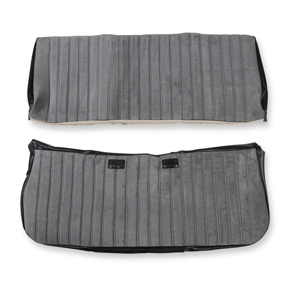 Classic-Trucks-CK-Seat-Upholstery-Kit---Full-Pleat-ClothVinyl---BlackSilver