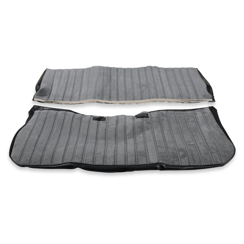 Classic-Trucks-CK-Seat-Upholstery-Kit---Full-Pleat-ClothVinyl---BlackSilver