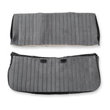 Holley 05-295  Classic Trucks C/K Seat Upholstery Kit - Full Pleat Cloth/Vinyl - Black/Silver