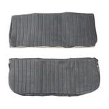 Holley 05-299  Classic Trucks C/K Seat Upholstery Kit - Full Pleat Cloth/Vinyl - Grey/Charcoal