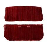 Holley 05-296  Classic Trucks C/K Seat Upholstery Kit - Full Pleat Cloth/Vinyl - Maroon/Burgundy