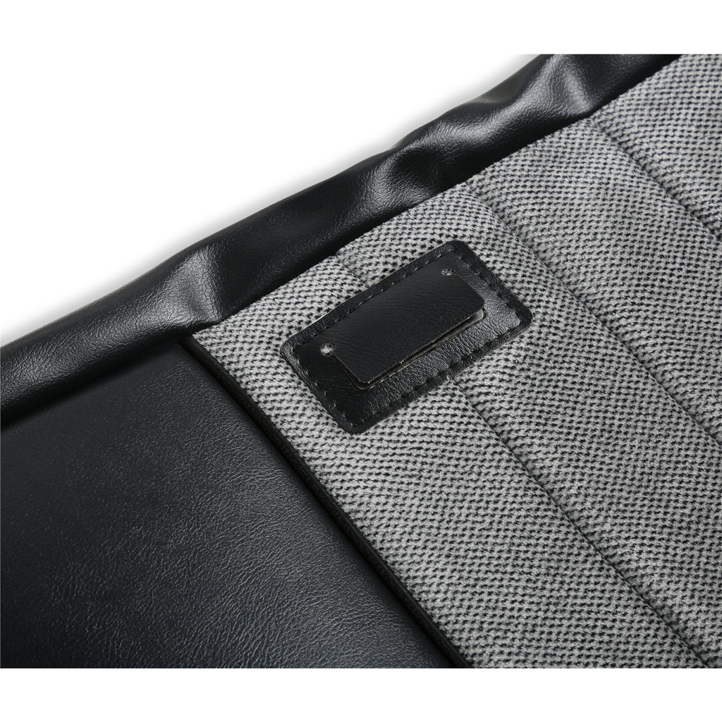 Classic-Trucks-CK-Seat-Upholstery-Kit---Standard-Pleat-ClothVinyl---BlackSilver