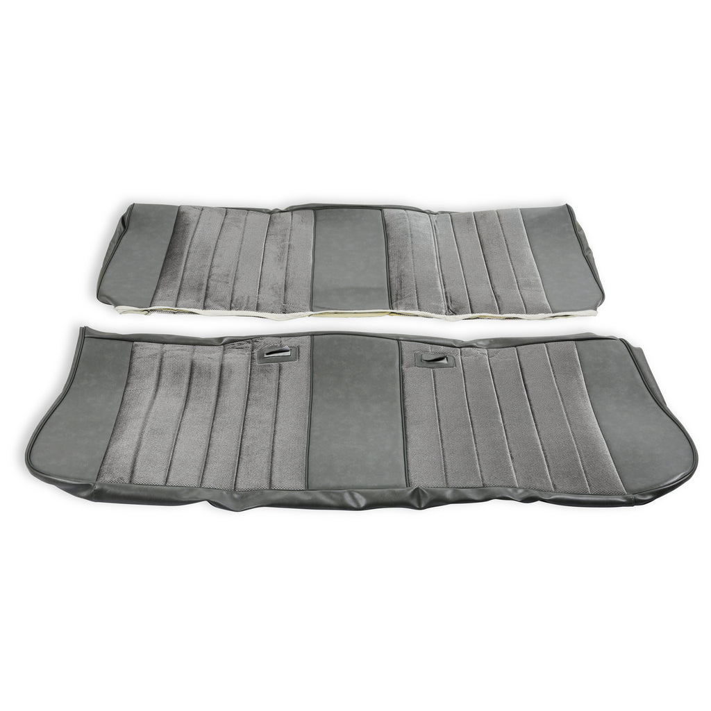 Classic-Trucks-CK-Seat-Upholstery-Kit---Standard-Pleat-ClothVinyl---GreyCharcoal