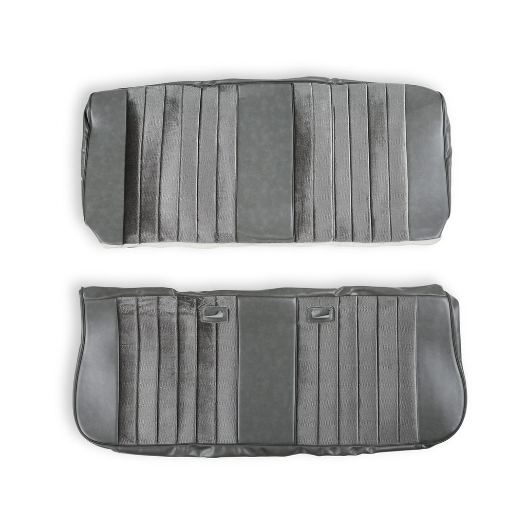 Classic-Trucks-CK-Seat-Upholstery-Kit---Standard-Pleat-ClothVinyl---GreyCharcoal