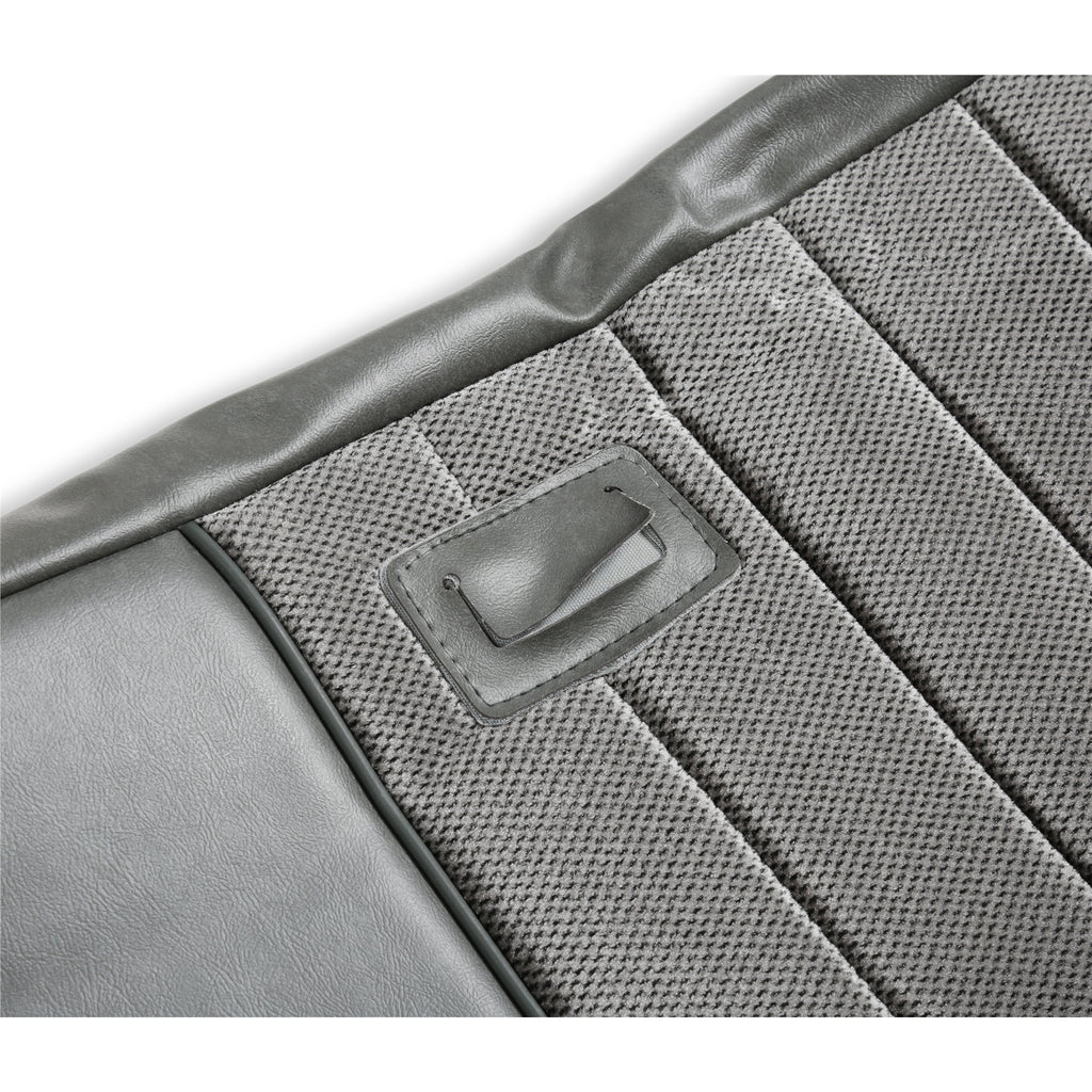 Classic-Trucks-CK-Seat-Upholstery-Kit---Standard-Pleat-ClothVinyl---GreyCharcoal