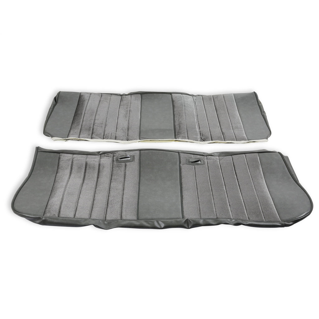 Classic-Trucks-CK-Seat-Upholstery-Kit---Standard-Pleat-ClothVinyl---GreyCharcoal