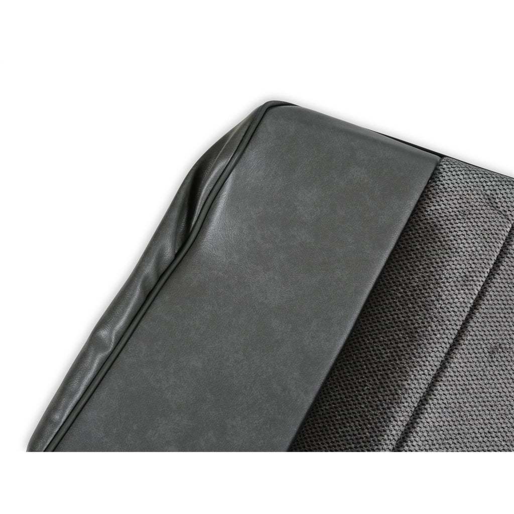 Classic-Trucks-CK-Seat-Upholstery-Kit---Standard-Pleat-ClothVinyl---GreyCharcoal