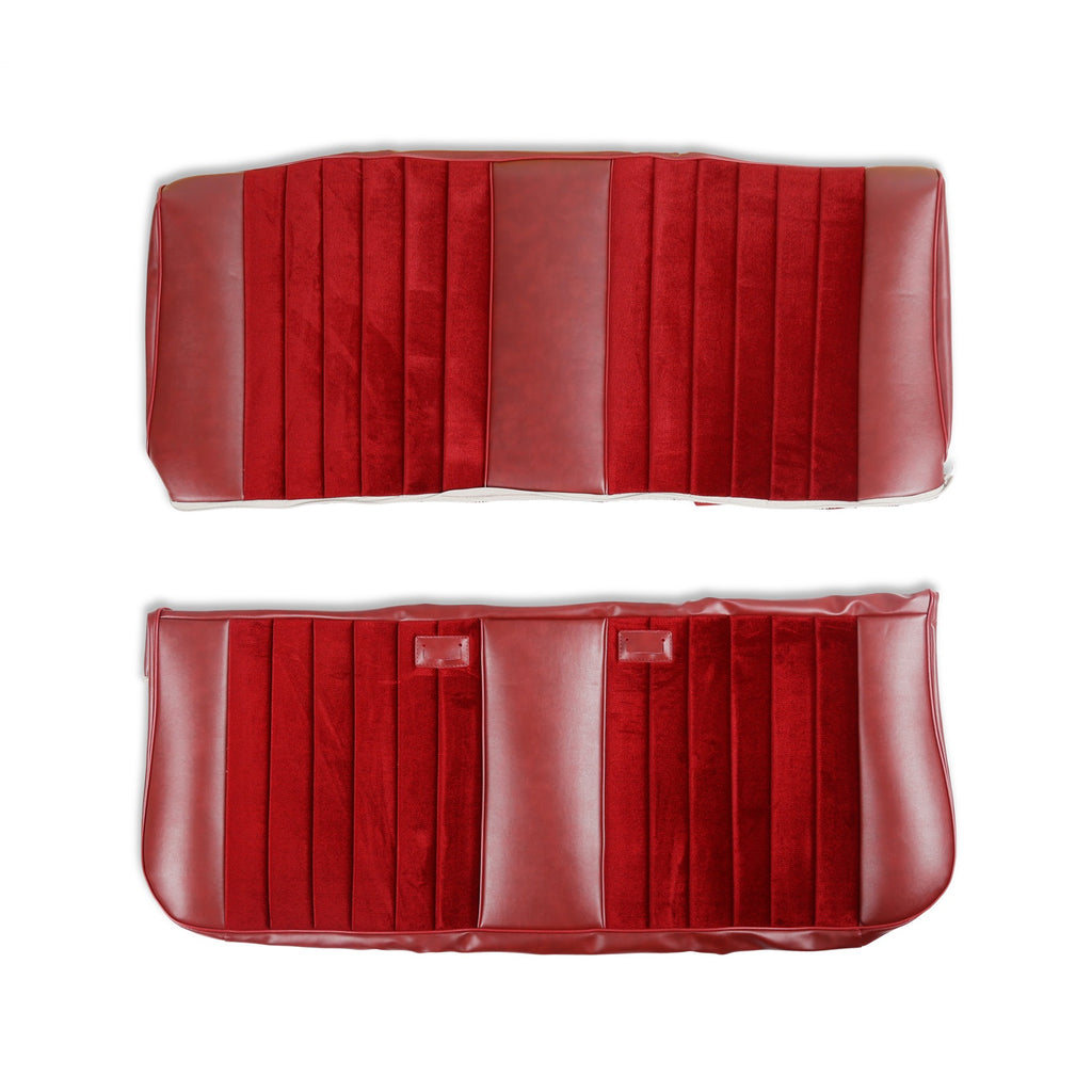Classic-Trucks-CK-Seat-Upholstery-Kit---Standard-Pleat-ClothVinyl---MaroonBurgundy