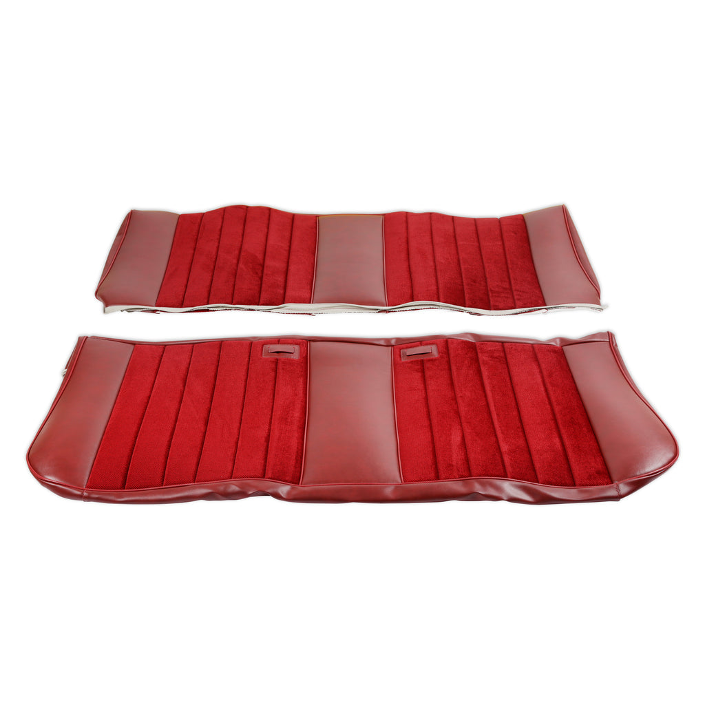 Classic-Trucks-CK-Seat-Upholstery-Kit---Standard-Pleat-ClothVinyl---MaroonBurgundy