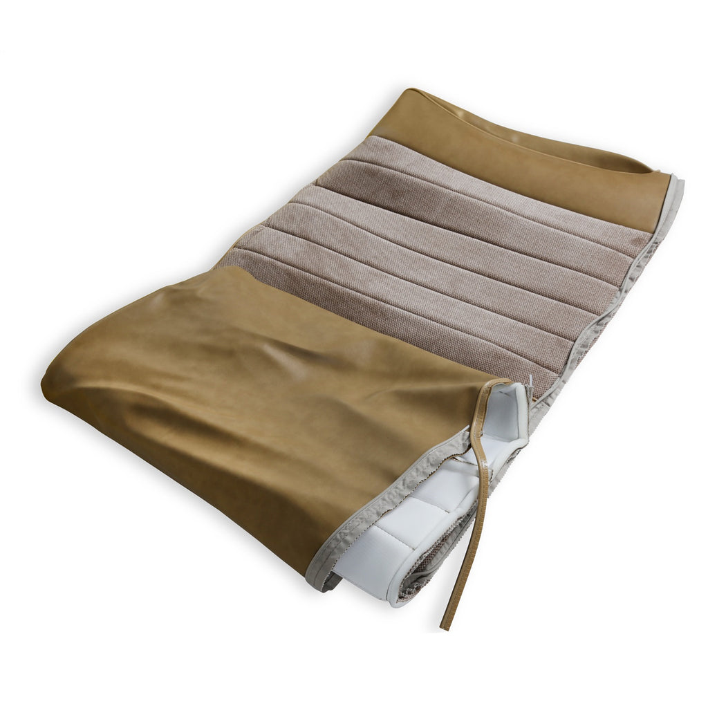 Classic-Trucks-CK-Seat-Upholstery-Kit---Standard-Pleat-ClothVinyl---Tan