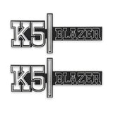 Holley 04-547  Classic Trucks K5 Fender Badge Pair - Blazer 4Wd