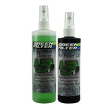 Green Filter 2818 Cleaner and Synthetic Oil Kit; 12oz. Cleaner; 8oz. Oil (Black)